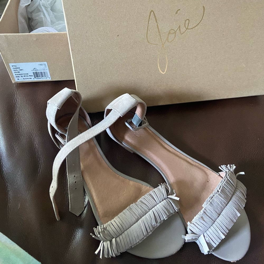 Worn twice Joie Fringe sandal size 38